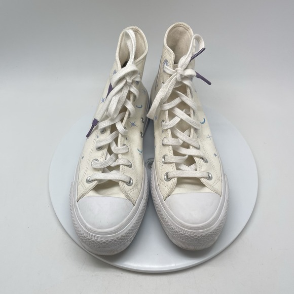 Converse Sneakers Womens 7.5 Chuck Taylor Crystal Celestial Platform A02895C - Picture 2 of 11